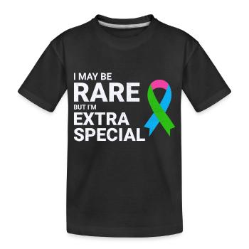 Einzigartigkeit des Bewusstseins für seltene Krankheiten - Kinder Premium Bio T-Shirt - Schwarz - Vorne