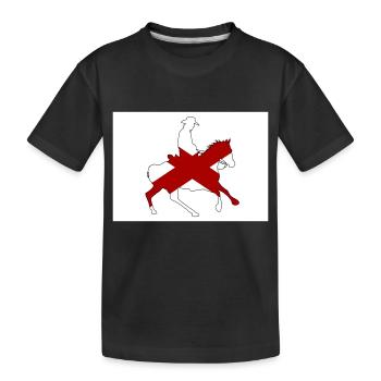 Alabama State Flag Cowboy - Kids' Premium Organic T-Shirt - black - Front