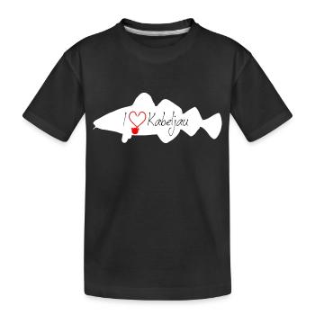 J’adore le blanc de morue - T-shirt bio Premium Enfant - noir - Devant