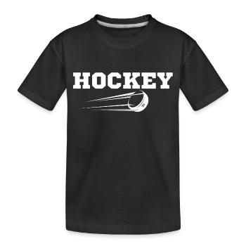 Hockey originelle Geschenkidee - Kinder Premium Bio T-Shirt - Schwarz - Vorne