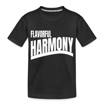 Unity in Diversity Indulging in Flavors - Kids' Premium Organic T-Shirt - black - Front