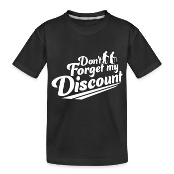 N’oubliez pas ma réduction drôle sarcastique senior - T-shirt bio Premium Enfant - noir - Devant