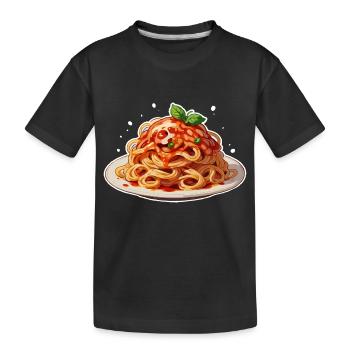 Spaghettis - T-shirt bio Premium Enfant - noir - Devant