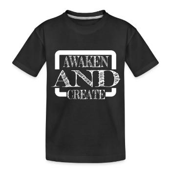 Favoriser l’innovation Citations d’illumination cool - T-shirt bio Premium Enfant - noir - Devant