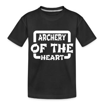 Tir à l’arc pratique Passion Geek cadeau d’anniversaire - T-shirt bio Premium Enfant - noir - Devant