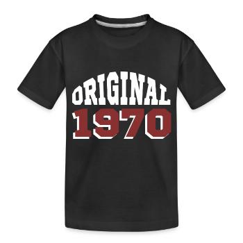 Original 1970 - Kinder Premium Bio T-Shirt - Schwarz - Vorne