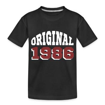 Original 1986 - Kinder Premium Bio T-Shirt - Schwarz - Vorne