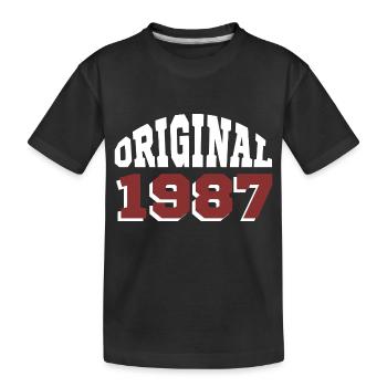 Original 1987 - T-shirt bio Premium Enfant - noir - Devant