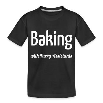 animal adaptations baking tutorials baking - Kids' Premium Organic T-Shirt - black - Front