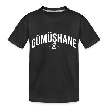 Gümüshane 29 Türkei Turkiye Geschenk Urlaub TR - Kinder Premium Bio T-Shirt - Schwarz - Vorne