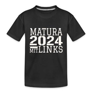 matura matura - Kinder Premium Bio T-Shirt - Schwarz - Vorne