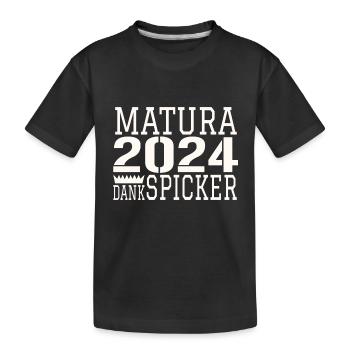 Dicton de Matura Spicker - T-shirt bio Premium Enfant - noir - Devant