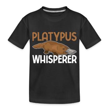 Ornithorynque - T-shirt bio Premium Enfant - noir - Devant