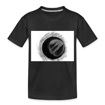 Final eclipse - Kids' Premium Organic T-Shirt - black - Front