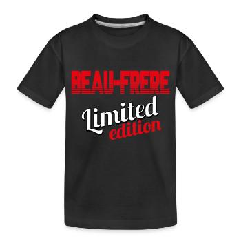 BEAU FRÈRE LIMITIERTE EDITION - Kinder Premium Bio T-Shirt - Schwarz - Vorne