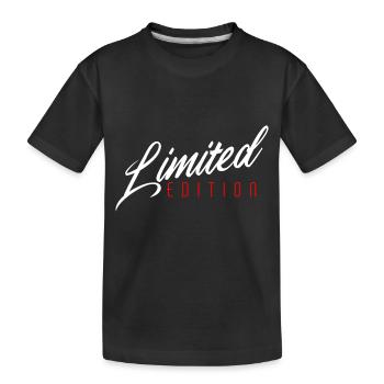 Limited Edition - Kids' Premium Organic T-Shirt - black - Front