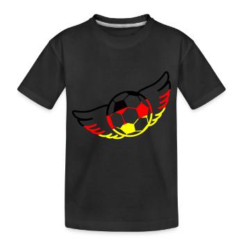 Football Allemagne - T-shirt bio Premium Enfant - noir - Devant