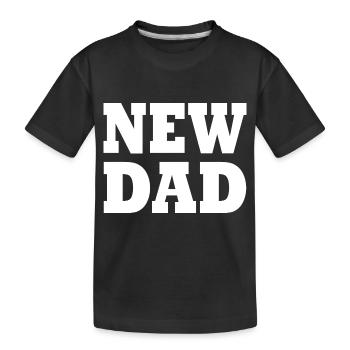 New dad - T-shirt bio Premium Enfant - noir - Devant