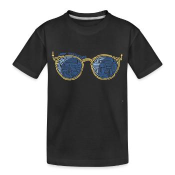 Laby Sonnenbrille 1 - Kinder Premium Bio T-Shirt - Schwarz - Vorne