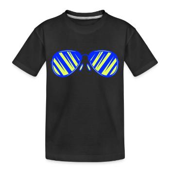 sonnenbrille - Kinder Premium Bio T-Shirt - Schwarz - Vorne
