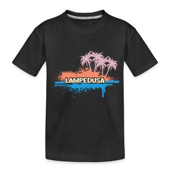 Vacances Lampedusa - T-shirt bio Premium Enfant - noir - Devant