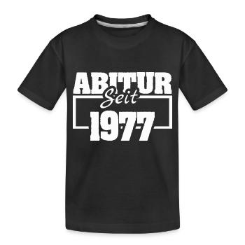 1977 - Kinder Premium Bio T-Shirt - Schwarz - Vorne