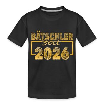 Single 2026 - Kids' Premium Organic T-Shirt - black - Front