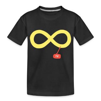 Ich und die Unendlichkeit - Kinder Premium Bio T-Shirt - Schwarz - Vorne