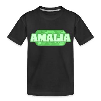 Gesundheit Amalia - Kinder Premium Bio T-Shirt - Schwarz - Vorne