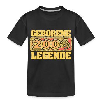2006 - Kinder Premium Bio T-Shirt - Schwarz - Vorne