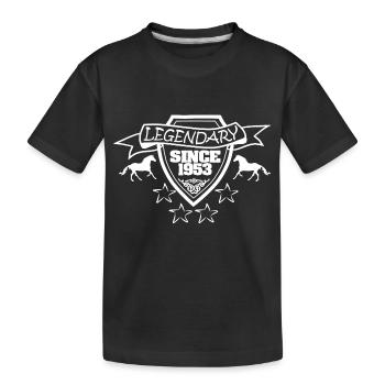 Equestrian sport 1953 - Kids' Premium Organic T-Shirt - black - Front