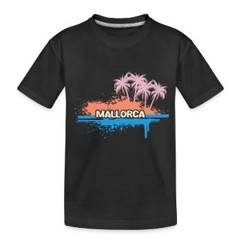 Urlaub Mallorca - Kinder Premium Bio T-Shirt - Schwarz - Vorne