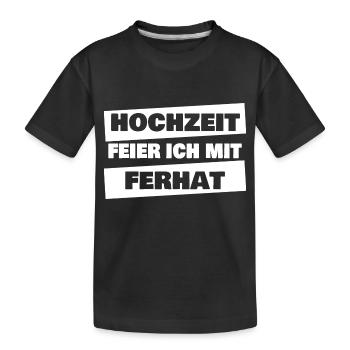 Geschenk für Ferhat - Kinder Premium Bio T-Shirt - Schwarz - Vorne