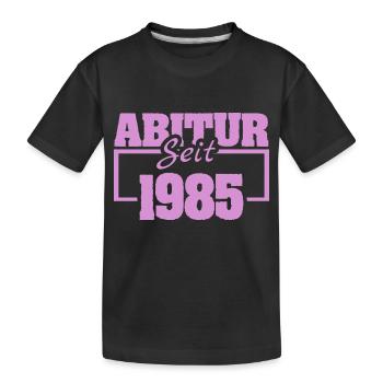 1985 - Kinder Premium Bio T-Shirt - Schwarz - Vorne