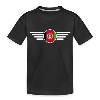 I Love Afghanistan, Elegance Style Design T-Shirt - Kids' Premium Organic T-Shirt - black - Front