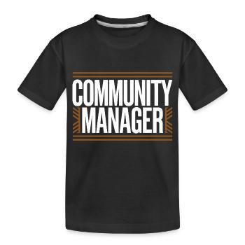 Community Manager - T-shirt bio Premium Enfant - noir - Devant