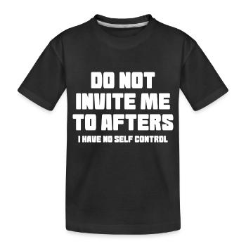 Rave Techno Party Ne M’invite Pas À Afters Drôle - T-shirt bio Premium Enfant - noir - Devant