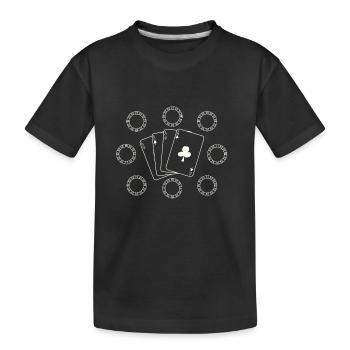 4 as - T-shirt bio Premium Enfant - noir - Devant
