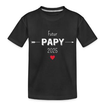 Zukunft Opa 2025 - Kinder Premium Bio T-Shirt - Schwarz - Vorne