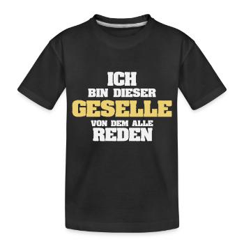 Journeyman as a profession - Kids' Premium Organic T-Shirt - black - Front