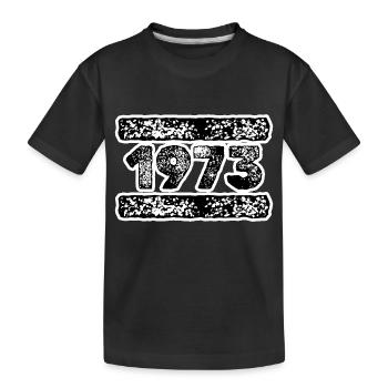 1973 - Kids' Premium Organic T-Shirt - black - Front