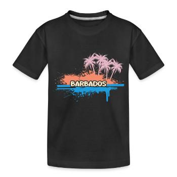 Gift for Barbados - Kids' Premium Organic T-Shirt - black - Front