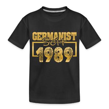 1989 - Kinder Premium Bio T-Shirt - Schwarz - Vorne
