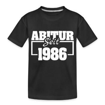1986 - Kinder Premium Bio T-Shirt - Schwarz - Vorne