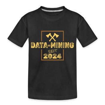2024 - Kinder Premium Bio T-Shirt - Schwarz - Vorne