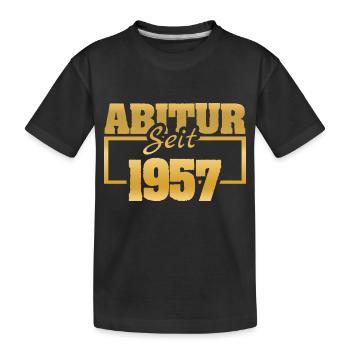 Ferien 1957 - Kinder Premium Bio T-Shirt - Schwarz - Vorne