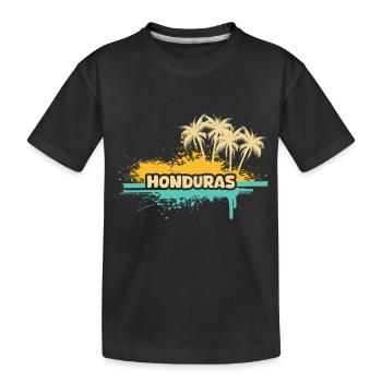 Honduras - Kids' Premium Organic T-Shirt - black - Front