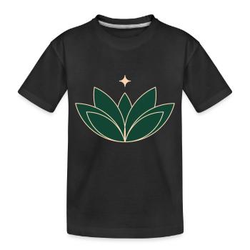 Lotus Lotus Flower - Kids' Premium Organic T-Shirt - black - Front