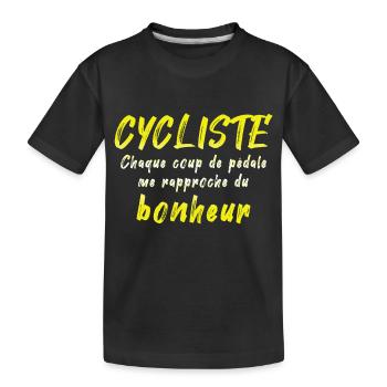 Fahrrad Fahrräder Fahrrad Fahrrad Fahrrad Biker MTB 1 - Kinder Premium Bio T-Shirt - Schwarz - Vorne