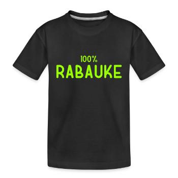 Rabauke - ungehobelter Mensch - ungezogenes Kind - Kinder Premium Bio T-Shirt - Schwarz - Vorne